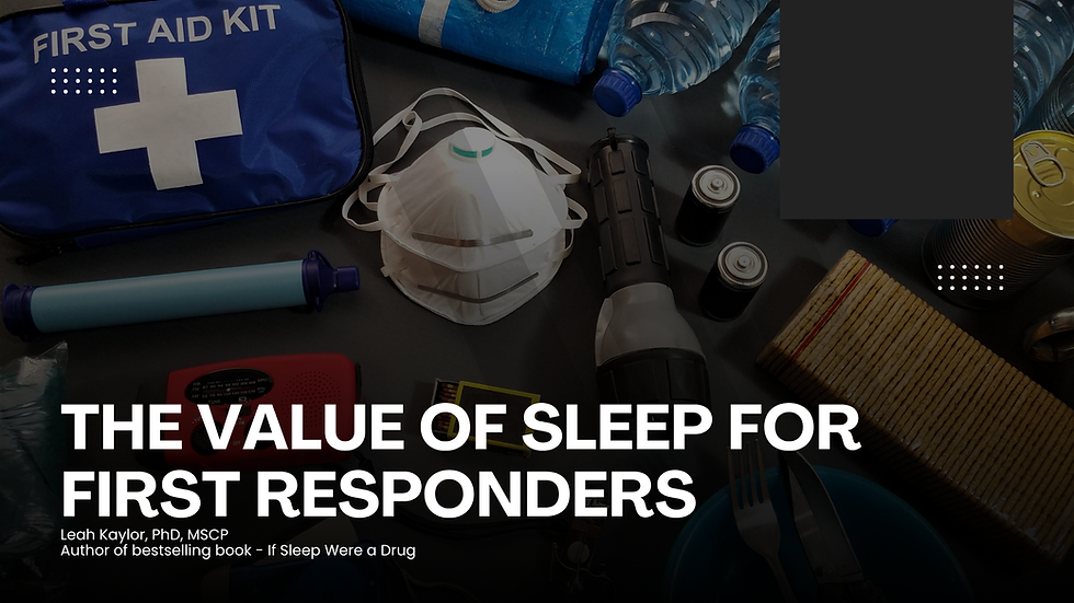 Leah Kaylor, PhD, MSCP - Author of bestselling book - If Sleep Were a Drug