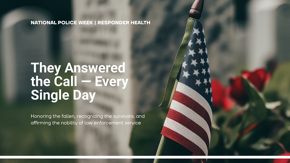 Honoring the fallen, recognizing the survivors, and affirming the nobility of law enforcement service